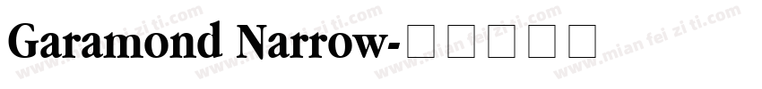 Garamond Narrow字体转换